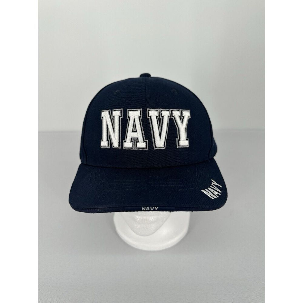 Navy Blue Official US Navy Hat Adjustable USN‎ Embroidered Military Baseball Cap
